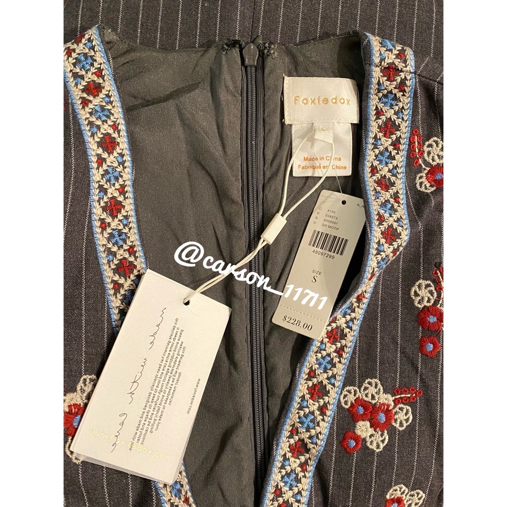 🦄NWT Anthropologie Pinstriped Shift Dress XS, S - Picture 8 of 13